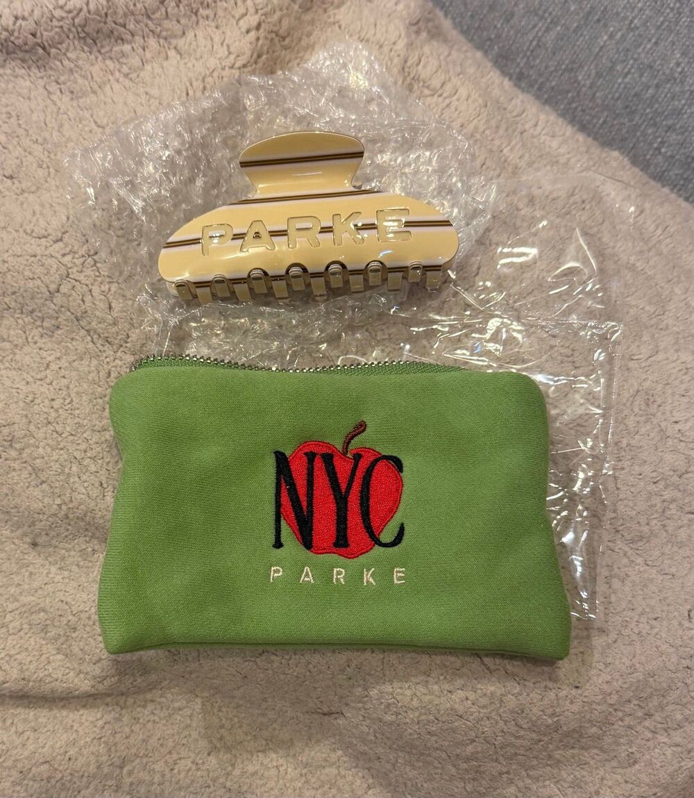 PARKE NYC Yellow Stripe Claw Clip
